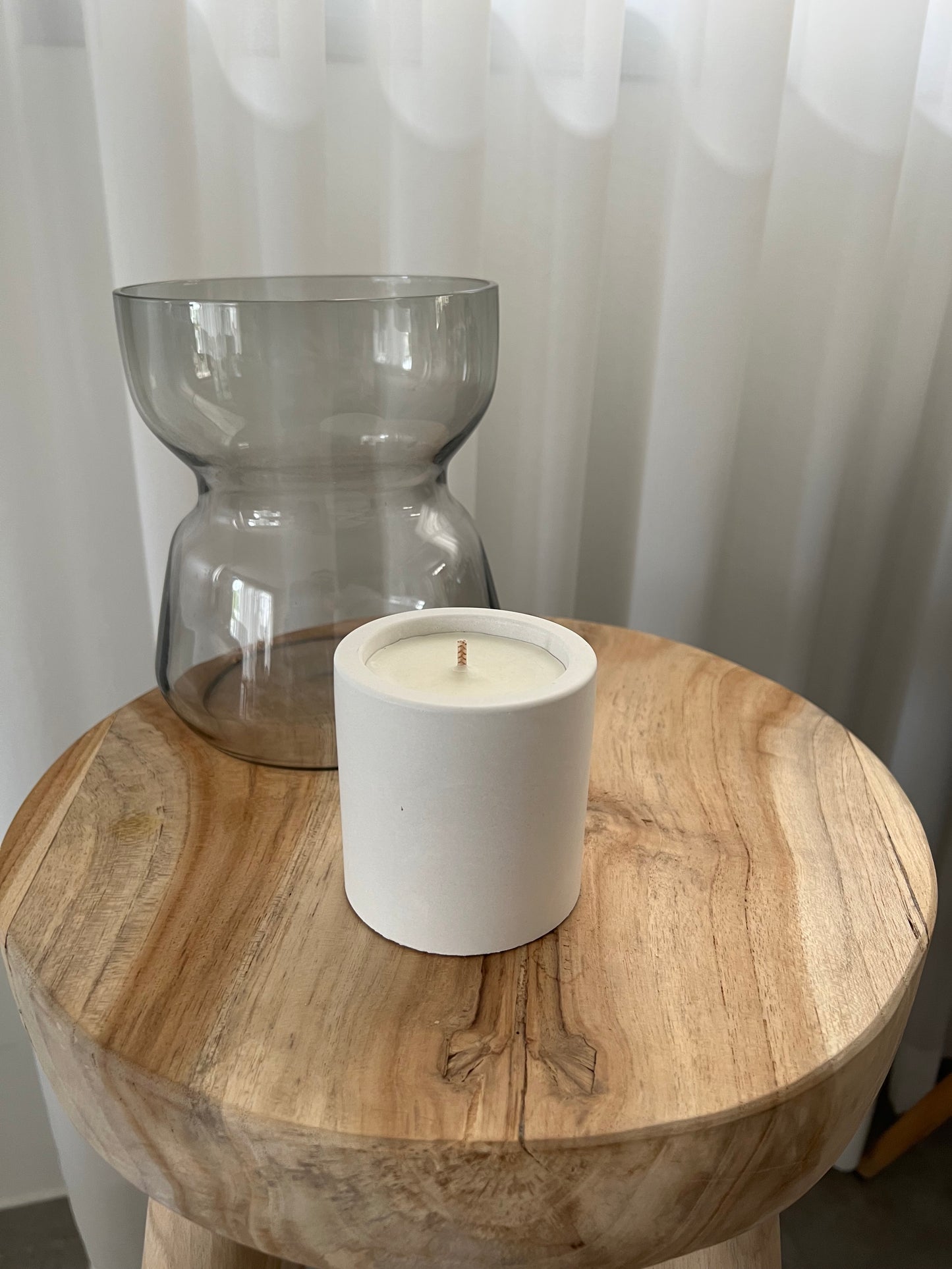 Concrete candle